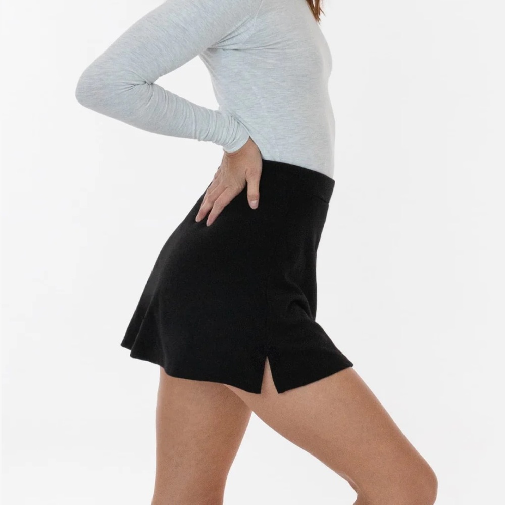 Los Angeles Apparel Ponte A-Line Skort